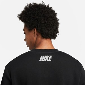  Nike Repeat Taping Polar Sweatshirt - Siyah-DQ1938-010 (BİR BEDEN KÜÇÜK ALMANIZI ÖNERİYORUZ)