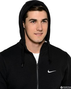  Nike Club Fz Hoody Swoosh Siyah Spor Sweatshirt 611456-010