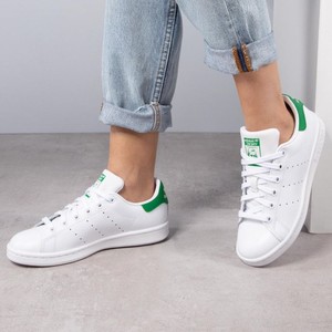  Adidas Stan Smith Kadın Spor Ayakkabı Beyaz Yeşil  M20324-24