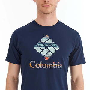  Columbia Csc M Stacked Hyper Nature SS Tee Erkek Kısa Kollu Tişört CS0242-466