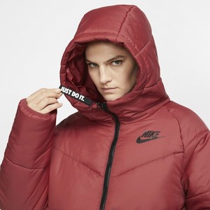  Nike Sportswear Windrunner Kapüşonlu Kadın  - Kırmızı