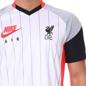  Nike Liverpool FC Jsy Ss Amx Erkek Beyaz Futbol Tişört CZ3410-101