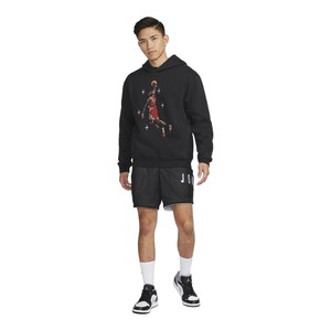  Nike Jordan Essential Graphic Fleece Holiday Pullover Hoodie Erkek Sweatshirt - Siyah DC9713-010