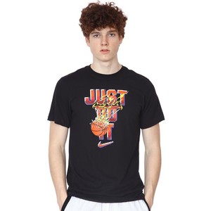  Nike Dri-FIT 'Just Do It' Erkek Siyah Basketbol Tişört DJ1556-010