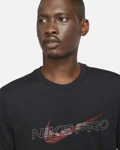  Nike Pro Dri-FIT Grafikli Erkek Tişörtü-DD6883-010