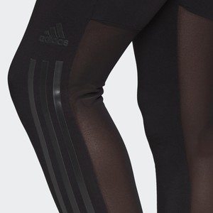  Adidas Training Glam Three Stripe Leggings In Black FS6159