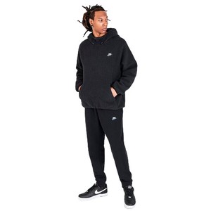  MEN'S NIKE SPORTSWEAR SPORT ESSENTIALS+ SHERPA PULLOVER HOODIE-DV8154-010