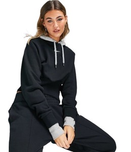  Nike Women's Sportswear Icon Clash Fleece Hoodie-DV7059-010(BİR BEDEN KÜÇÜK ALMANIZI ÖRERİRİZ.)