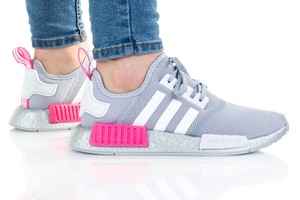 Adidas Nmd_R1 J Silver/White/Pink FX5025