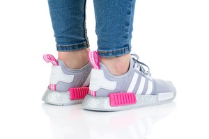  Adidas Nmd_R1 J Silver/White/Pink FX5025