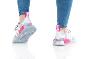  Adidas Nmd_R1 J Silver/White/Pink FX5025