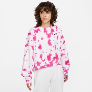  Nike Sportswear Fleece Tie Dye Crew (OVERSİZE) Kadın Sweatshirt-DM6357-621