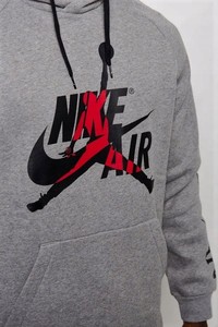  NIKE AIR JORDAN Men's Jumpman Gri Spor Sweatshirt DH9504-091-091