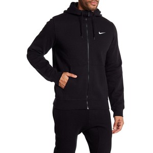 Nike Club Fz Hoody Swoosh Siyah Spor Sweatshirt 611456-010