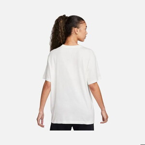  Nike Sportswear Fleece Boyfriend Short-Sleeve Kadın Tişört FZ0231-133