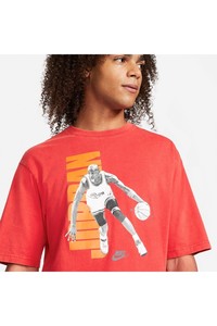  Nike Jordan Vintage Men's Washed Graphic T-shirt Red Dj6597-657