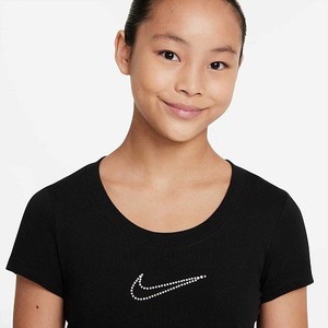  Nike Sportswear Girls' Scoop Siyah Spor  T Shirt  DM3491-010