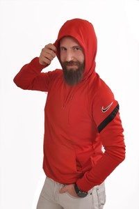  Nike Dry Acd Hoodie Po Fp Ht Erkek Kırmızı Futbol Sweatshirt CQ6679-688