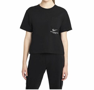  Nike Sportswear Swoosh Kadın Siyah T-shirt DN4851-010