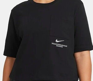  Nike Sportswear Swoosh Kadın Siyah T-shirt DN4851-010