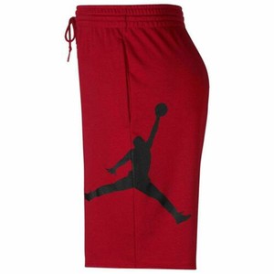  Nike Jordan Jumpman Logo Penye BASKETBOL  Şort Erkek Beden  Kırmızı Siyah- DB1812-687