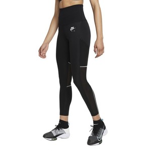 Nike Air Dri-Fit Fold-Over Waist 7/8 Running Kadın Tayt - Siyah-DR7553-010