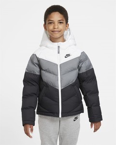  Nike Sportswear  Full-Zip  Çocuk Mont-DM2379-102 (BİR BEDEN BÜYÜK ALMANIZI ÖNERİRİZ)