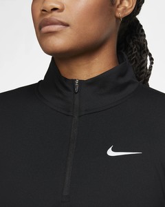  Nike DRI-FIT Element Women's Running Half Zip Top Siyah  CU0349-010