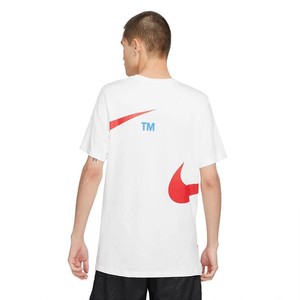  Nike Sportswear Swoosh Pullover Semi-Brushed-Back Short-Sleeve Erkek Tişört-DD3349-100