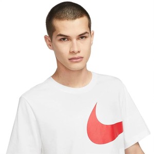  Nike Sportswear Swoosh Pullover Semi-Brushed-Back Short-Sleeve Erkek Tişört-DD3349-100