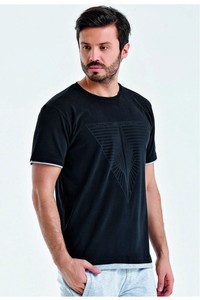  uhlsport Erkek Siyah Kısa Kollu T-shirt 3201129