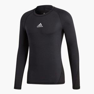  Adidas Alphaskin Sports Training Top Men's Long Sleeves Shirts Black CW9486