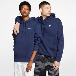  Nike Sportswear Club Fleece Pullover Brushed-Back Hoodie Erkek Sweatshirt-BV2654-410