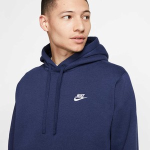  Nike Sportswear Club Fleece Pullover Brushed-Back Hoodie Erkek Sweatshirt-BV2654-410