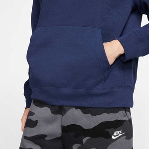  Nike Sportswear Club Fleece Pullover Brushed-Back Hoodie Erkek Sweatshirt-BV2654-410