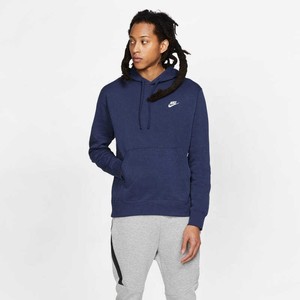  Nike Sportswear Club Fleece Pullover Brushed-Back Hoodie Erkek Sweatshirt-BV2654-410