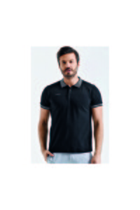 uhlsport Erkek Siyah Polo Yaka Pamuk Slınce M T-shirt 3201131