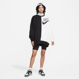  Nike Sportswear Over-Oversized Fleece Dance Kadın Sweatshirt-DV0328-010(BİR BEDEN KÜÇÜK ALINMASINI TAVSİYE EDİYORUZ)