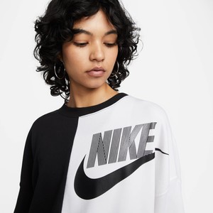  Nike Sportswear Over-Oversized Fleece Dance Kadın Sweatshirt-DV0328-010(BİR BEDEN KÜÇÜK ALINMASINI TAVSİYE EDİYORUZ)