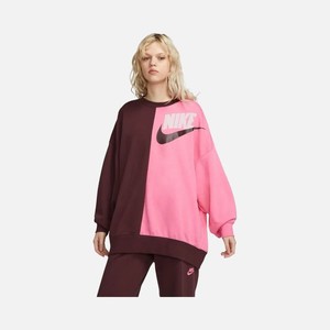  Nike Sportswear Over-Oversized Fleece Dance Kadın Sweatshirt-DV0328-652(BİR BEDEN KÜÇÜK ALINMASINI TAVSİYE EDİYORUZ)