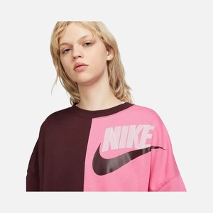  Nike Sportswear Over-Oversized Fleece Dance Kadın Sweatshirt-DV0328-652(BİR BEDEN KÜÇÜK ALINMASINI TAVSİYE EDİYORUZ)