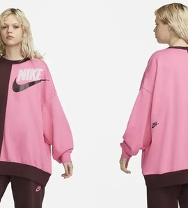  Nike Sportswear Over-Oversized Fleece Dance Kadın Sweatshirt-DV0328-652(BİR BEDEN KÜÇÜK ALINMASINI TAVSİYE EDİYORUZ)