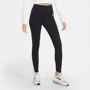  Nike Sportswear Leg-A-See Leggings Zip Kadın Tayt - Siyah CU5385-010