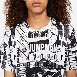  NIKE Jordan Jumpman Flight All-Over Print Short-Sleeve  Spor T-Shirt