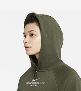  Nike Sportswear Swoosh French Terry  Hoodie Kadın Sweatshirt-CZ8896-325