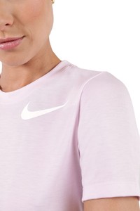  Nike W Nsw Tee Swoosh Bisiklet Yaka Crop Düz Pembe Kadın T-Shirt DJ1828-695