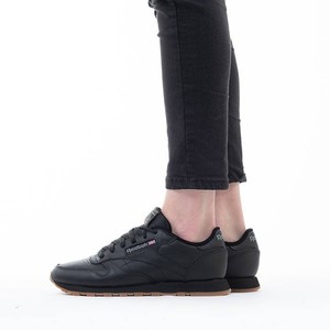 REEBOK CLASSIC LEATHER BLACK Womens CL-LTHR-49804