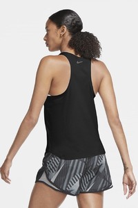  Nike Swoosh Run Running Tank, Siyah Koşu Atleti CU3252-010