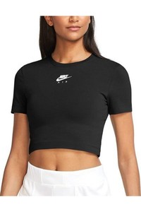  Nike Kadın Siyah Crop W Nsw Air Top Ss Crop Tişört Dj1067-01