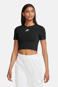  Nike Kadın Siyah Crop W Nsw Air Top Ss Crop Tişört Dj1067-01